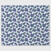 Pixel Art Blueberry Pattern Geschenkpapier (Flach)