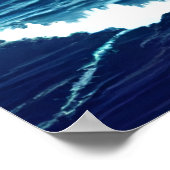 Pixel Art, Castle on Rock im Meer | Art der AI Poster (Ecke)