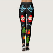 Pixel Art Christmas 2 Leggings (Rückseite)