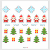 Pixel Art Christmas Set Sticker 2 (Blatt)