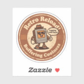 Pixel Art Computer-Charakter "Laging with Style!" Aufkleber (Blatt)