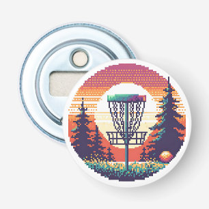 Pixel-Art-Discgolfplatz Flaschenöffner