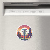 Pixel-Art-Discgolfplatz Magnet (In Situ (Geschirrspüler))