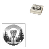 Pixel Art Disk Golf Course Gummistempel (Stempel)