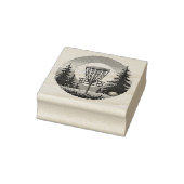 Pixel Art Disk Golf Course Gummistempel (Stempel)