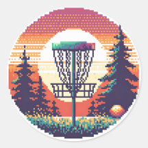 Pixel Art Disk Golf Course