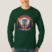 Pixel Art Disk Golf Course T-Shirt (Vorderseite)