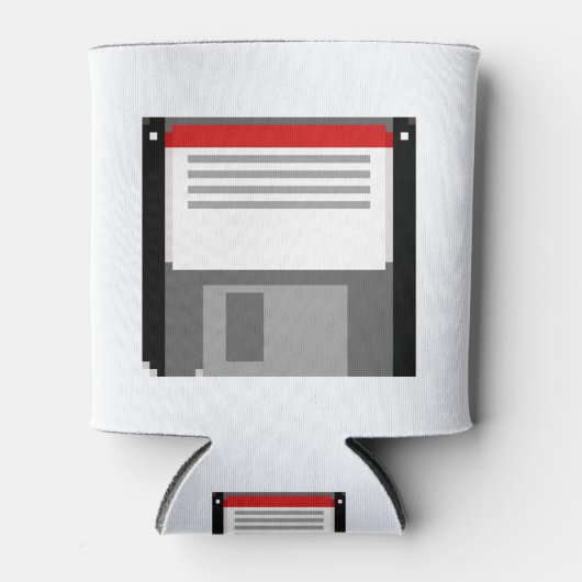 Pixel-art-Diskette Dosenkühler (Vorderseite)