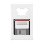 Pixel-art-Diskette Geldbeutel Flaschenöffner (Rückseite)