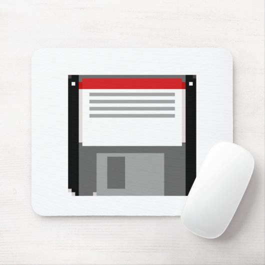 Pixel-art-Diskette Mousepad (Mit Mouse)