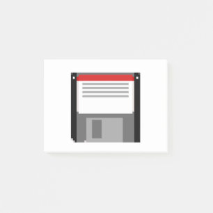 Pixel-art-Diskette Post-it Klebezettel