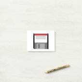 Pixel-art-Diskette Post-it Klebezettel (Auf Schreibtisch)