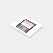 Pixel-art-Diskette Post-it Klebezettel (angewinkelt)
