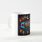 Pixel Art Eid Mubarak Gaming Kaffeetasse (Vorderseite Links)