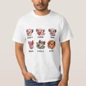 Pixel Art Emotionen Axolotl T - Shirt Collection (Vorderseite)
