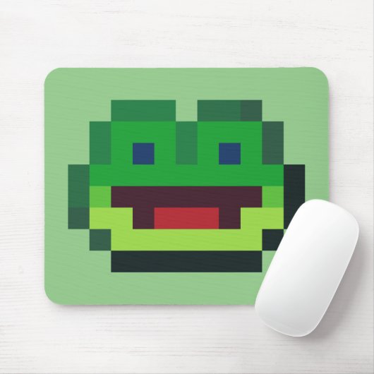 Pixel Art Frog Mouse Pad Mousepad (Mit Mouse)