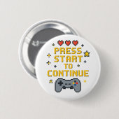 Pixel-Art-Gaming-Button Button (Vorne & Hinten)