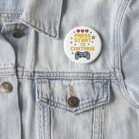 Pixel-Art-Gaming-Button Button (Beispiel)