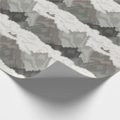 Pixel-Art-Gebirgslandschaftsmuster Geschenkpapier (Ecke)