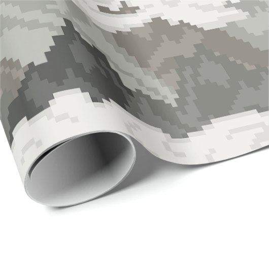 Pixel-Art-Gebirgslandschaftsmuster Geschenkpapier (Rolleneckpunkt)