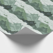 Pixel-Art-Gebirgslandschaftsmuster Geschenkpapier (Ecke)