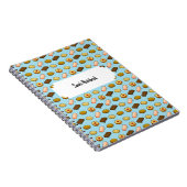Pixel Art Geschmackhaftes Cookie Biscuit Muster Notizblock (Rechte Seite)