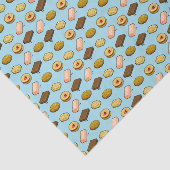 Pixel Art Geschmackhaftes Cookie Biscuit Muster Seidenpapier (Ausschnitt)