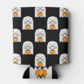 Pixel Art Ghost: Halloween-Muster Dosenkühler (Rückseite)