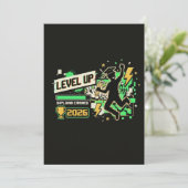 Pixel Art Graduation 2026 Level Up Einladung (Stehend Vorderseite)