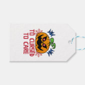 Pixel Art Halloween Pumpkins, Skulls und Fleets Geschenkanhänger (Vorderseite (Horizontal))