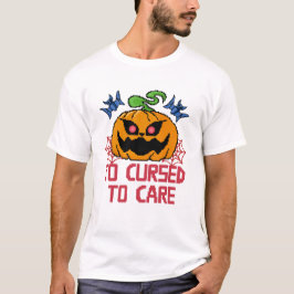 Pixel Art Halloween Pumpkins, Skulls und Fleets T-Shirt