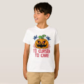 Pixel Art Halloween Pumpkins, Skulls und Fleets T-Shirt (Vorne ganz)