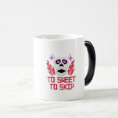 Pixel Art Halloween Pumpkins, Skulls und Fleets Verwandlungstasse (VorderseiteRechts)