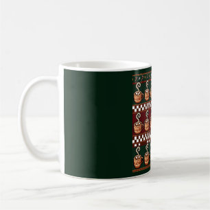 Pixel Art Heiße Schokolade Weihnachtsmuster Kaffeetasse