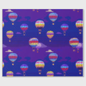 Pixel Art Heißluftballon-Geschenkpapier Geschenkpapier (Flach)