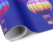Pixel Art Heißluftballon-Geschenkpapier Geschenkpapier (Rolleneckpunkt)
