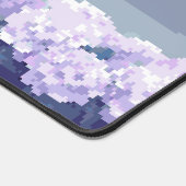 Pixel Art Hydrangea Desk Mat - florale Gaming-Maus Schreibtischunterlage (Ecke)