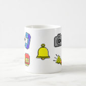 Pixel-Art im Retro-Stil Kaffeetasse (Mittel)