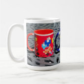 Pixel Art Impressionismus - Sommer 2023 Tasse (Links)