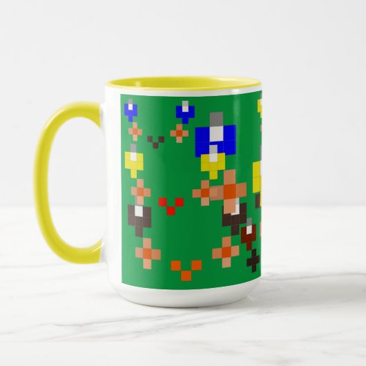 Pixel Art Impressionismus - Sommer 2023 Tasse (Links)