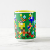 Pixel Art Impressionismus - Sommer Tassen (Zentrum)