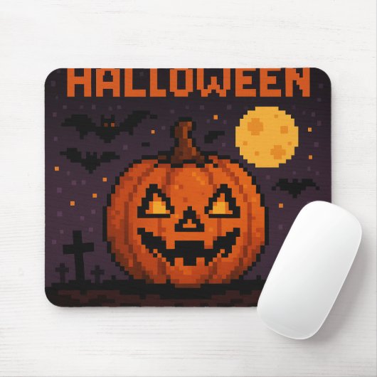 Pixel art inspired Halloween mouse pad Mousepad (Mit Mouse)