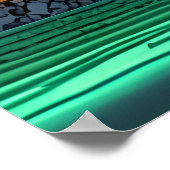 Pixel Art, Japanesstadt | AI Art Poster (Ecke)