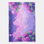 Pixel Art Küchentücher mit Hydrangea (Vertikal)