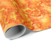 Pixel Art Lava Oberfläche Geschenkpapier (Rolleneckpunkt)