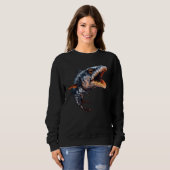 Pixel Art Lover - Barracuda Vater Mama Sweatshirt (Vorne ganz)