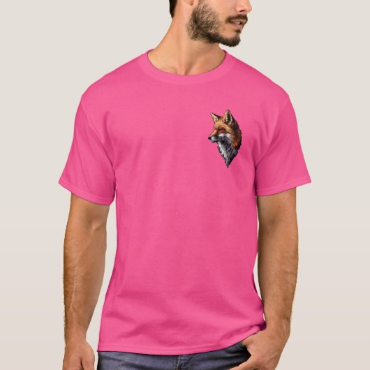 Pixel Art Lover - Fox-Vater-Mama T-Shirt (Vorderseite)