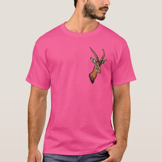 Pixel Art Lover - Impala Vater Mama T-Shirt (Vorderseite)