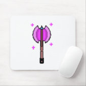 Pixel Art - Magical Axe of Innocent Valor Mousepad (Mit Mouse)