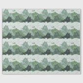 Pixel Art Mountain Landscape Pattern Geschenkpapier (Flach)